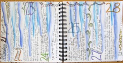 icicle art journal page